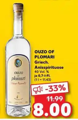 Kaufland OUZO of Plomari Angebot