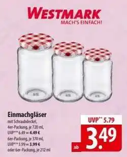 Famila Nord Ost Einmachgläser Angebot