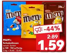 Kaufland M&M's Schokolinsen Angebot