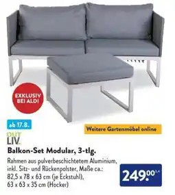 Aldi Süd Balkon-Set Modular, 3-tlg Angebot