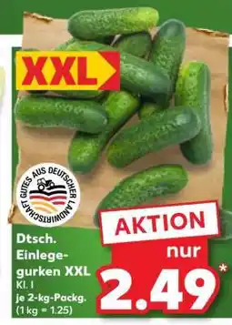 Kaufland Dtsch. Einlegegurken XXL Angebot