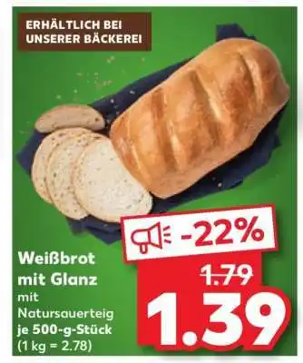 Kaufland Weißbrot mit Glanz Angebot