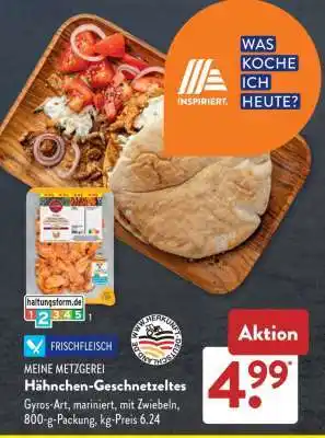 Aldi Süd Hähnchen Geschnetzeltes Angebot