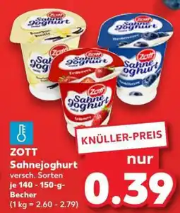 Kaufland ZOTT Sahnejoghurt Angebot