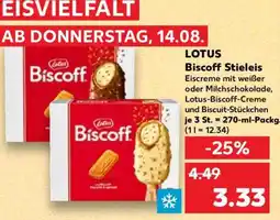 Kaufland LOTUS Biscoff Stieleis Angebot