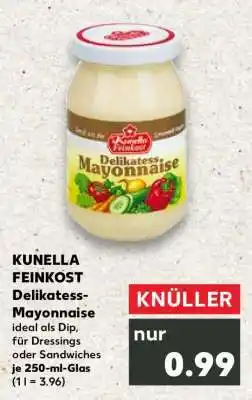 Kaufland KÜNELLA FEINKOST Delikatess-Mayonnaise Angebot