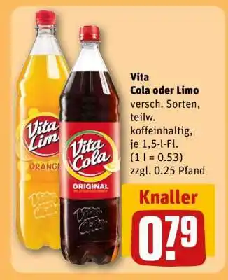 REWE Vita Cola oder Limo Angebot