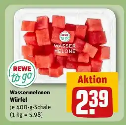 REWE Wassermelonen Würfel Angebot