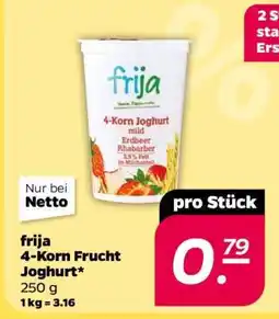 NETTO frija 4-Korn Frucht Joghurt Angebot