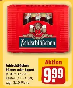 REWE Feldschlößchen Pilsner oder Export Angebot