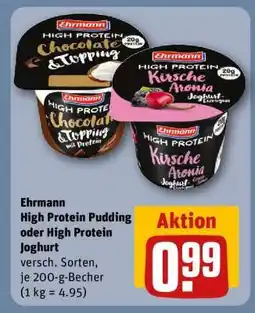 REWE Ehrmann High Protein Pudding oder High Protein Joghurt Angebot