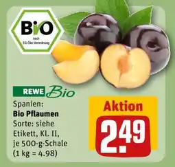 REWE Bio Pflaumen Angebot
