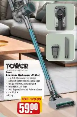 REWE 3-in-1 Akku Staubsauger VL30 Angebot