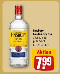 REWE FINSBURY London Dry Gin Angebot