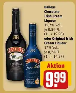 REWE Baileys Chocolate Irish Cream Liqueur oder Original Irish Cream Liqueur Angebot