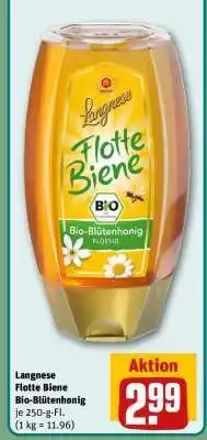 REWE Langnese Flotte Biene Bio-Blütenhonig Angebot