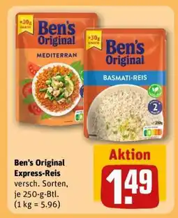REWE Ben’s Original Express Reis Angebot