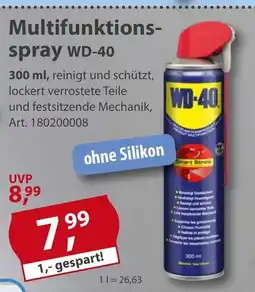 Sonderpreis Baumarkt Multifunktionsspray WD-40 Angebot