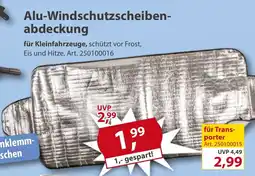 Sonderpreis Baumarkt Alu-Windschutzscheibenabdeckung Angebot