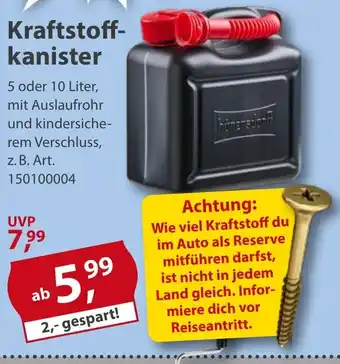 Sonderpreis Baumarkt Kraftstoffkanister Angebot