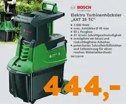 Globus Baumarkt BOSCH Elektro Turbinenhäcksler ,,AXT 25 TC❝ Angebot