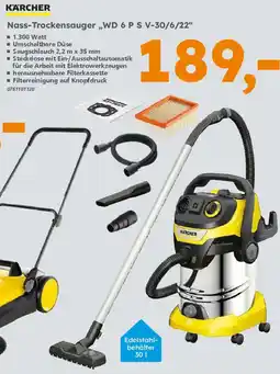 Globus Baumarkt KÄRCHER Nass-Trockensauger „WD 6 P S V-30/6/22" Angebot