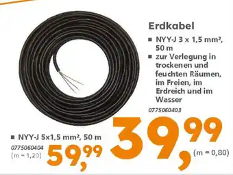 Globus Baumarkt Erdkabel Angebot