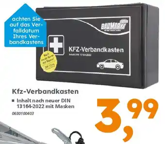Globus Baumarkt KFZ-Verbandkasten Angebot