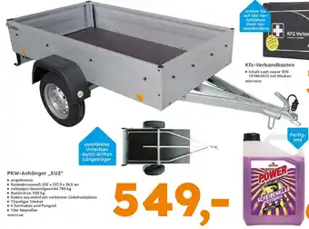 Globus Baumarkt PKW-Anhänger „EU2" Angebot