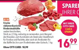CITTI Markt Frische südamerikanische Rindersteakhüfte Angebot