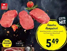 CITTI Markt MEISTER FRISCH Frisches Rumpsteak Angebot
