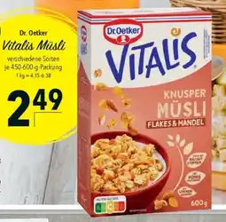 CITTI Markt Dr. Oetker Vitalis Müsli Angebot