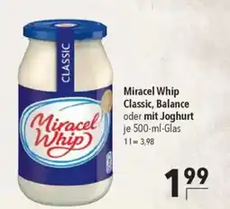 CITTI Markt Miracel Whip Classic, Balance oder mit Joghurt Angebot