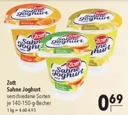 CITTI Markt Zott Sahne Joghurt Angebot