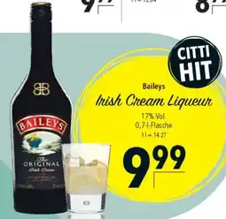 CITTI Markt Baileys Irish Cream Liqueur Angebot