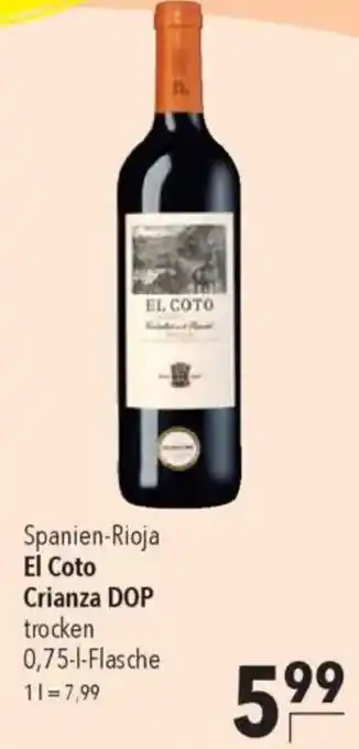 CITTI Markt El Coto Crianza DOP trocken Angebot