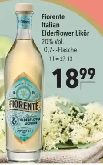 CITTI Markt Fiorente Italian Elderflower Likör 20% Angebot