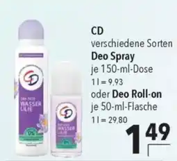 CITTI Markt CD Deo Spray oder Deo Roll-on Angebot