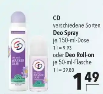 CITTI Markt CD Deo Spray oder Deo Roll-on Angebot