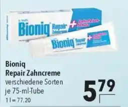 CITTI Markt Bioniq Repair Zahncreme Angebot