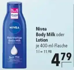 CITTI Markt Nivea Body Milk oder Lotion Angebot