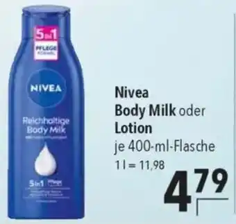 CITTI Markt Nivea Body Milk oder Lotion Angebot