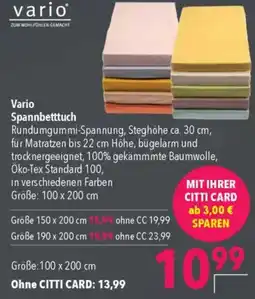 CITTI Markt vario Spannbetttuch Angebot