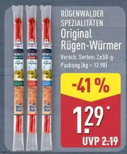 Aldi Nord Original Rügen-Würmer Angebot