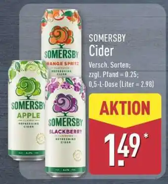 Aldi Nord SOMERSBY Cider Angebot
