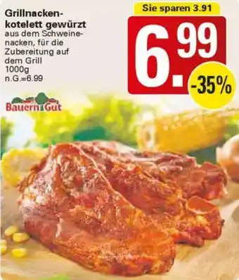 WEZ Bauern Gut Grillnackenkotelett gewürzt Angebot