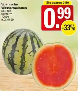 WEZ Spanische Wassermelonen Angebot