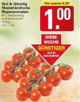 WEZ Gut & Günstig Niederländische Rispentomaten Angebot