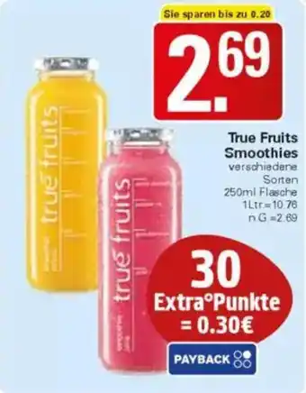WEZ True Fruits Smoothies Angebot