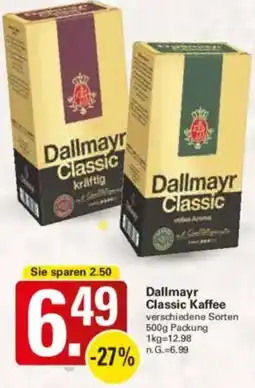 WEZ Dallmayr Classic Kaffee Angebot